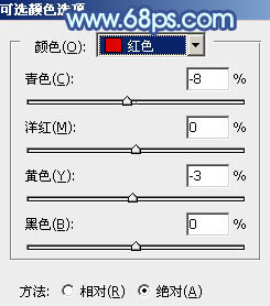 ps利用通道替换为树林中人物调出唯美的蓝红色