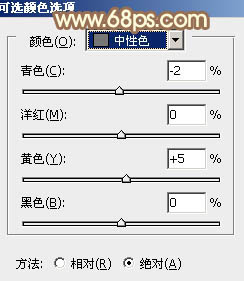 Photoshop给外景人物图片打造出柔美的秋季棕黄色