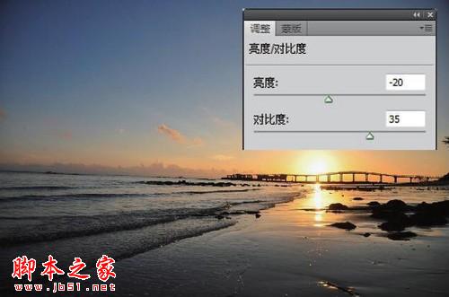 photoshop还原绚烂的海滨落日教程