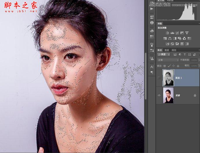 Photoshop快速将人物肤色打造出塑料效果
