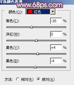 Photoshop将草原人物图片调制出小清新的黄蓝色