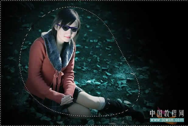 PhotoShop将美女图片添加上梦幻炫酷蓝光效果