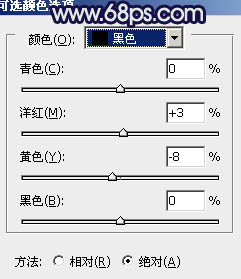 Photoshop将美女车模调制出低饱和的淡黄色质感肤色