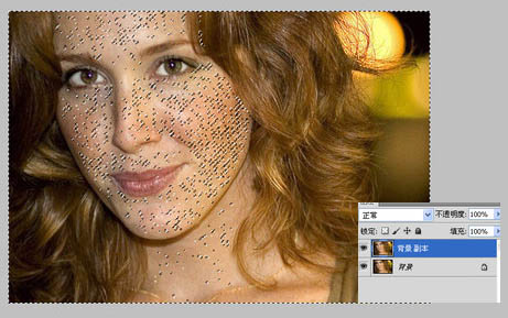 photoshop利用通道选区快速为人物脸部消除斑点