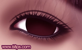 Photoshop将普通眼睛打造出极具魅力的紫色水晶彩妆效果