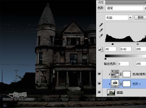 photoshop将白天制作出黑夜效果的教程