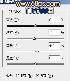 Photoshop将偏暗人物图片柔和的淡黄色效果