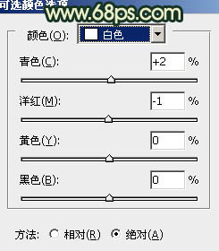 Photoshop给外景情侣图片调制出古典青黄色效果