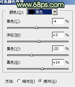 Photoshop给外景情侣图片调制出古典青黄色效果