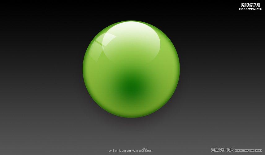 Photoshop将设计出非常抢眼的绿色水晶球效果教程