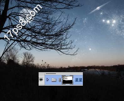 Photoshop制作梦幻的旷野星夜图片效果