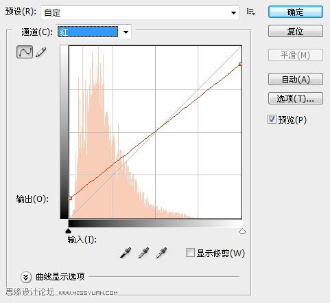 ps利用曲线调出偏暗风景图片鲜艳的绿紫色