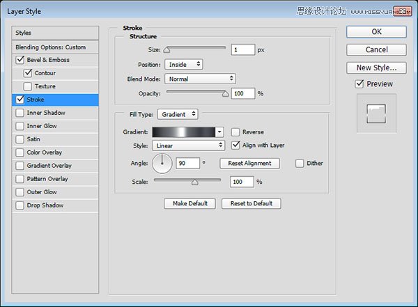 PS制作银色质感的3D立体字教程