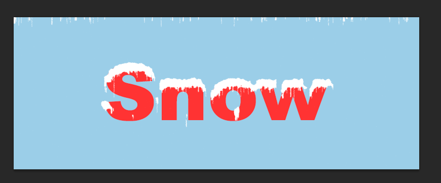 PS制作漂亮的圣诞冰积雪字体教程