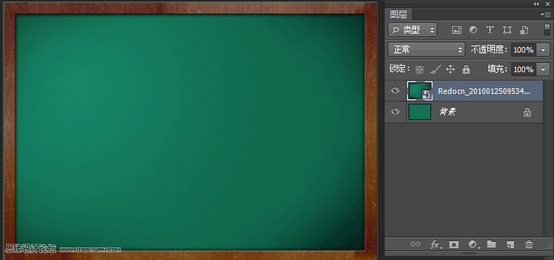 Photoshop设计超逼真的手绘黑板粉笔字教程