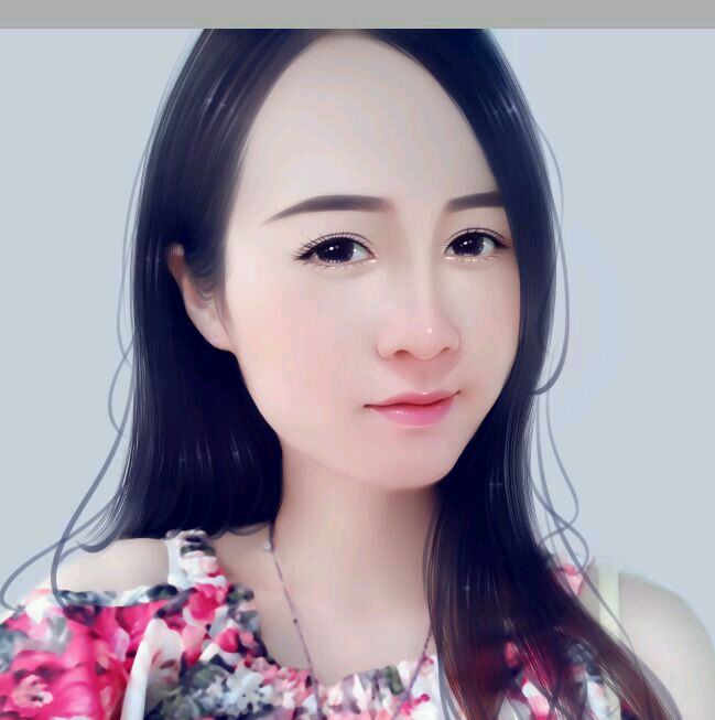 Photoshop结合SAI软件给手机模糊的美女照片转手绘教程