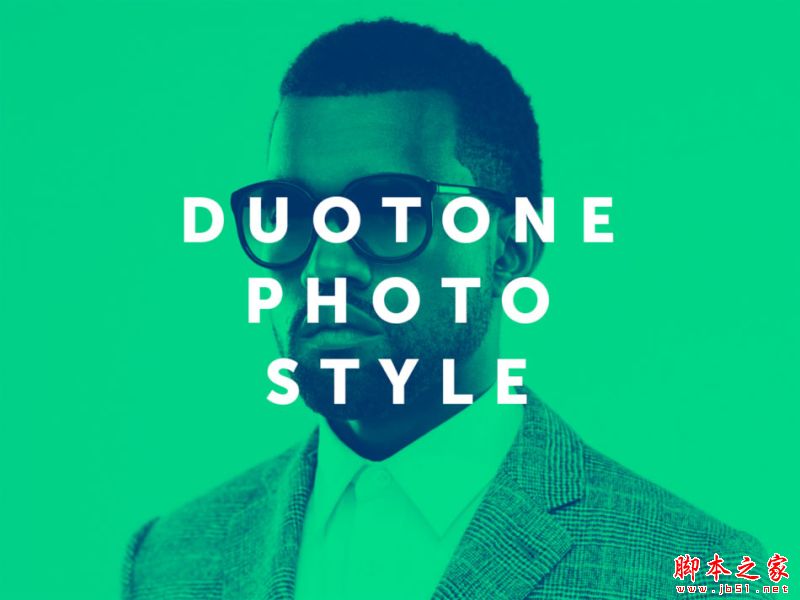 Photoshop制作Duotone风格的单色复古艺术照片
