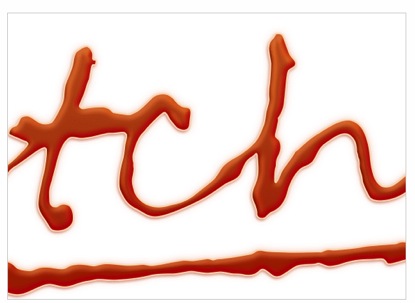 PS制作创意漂亮的番茄酱文字效果