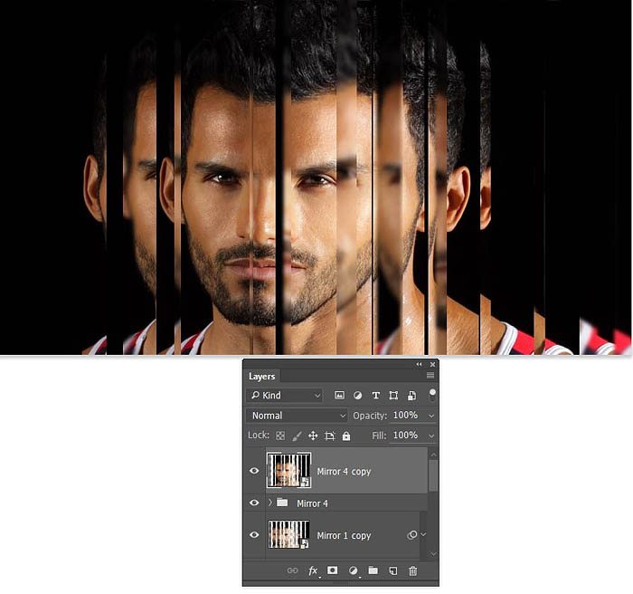 Photoshop制作超酷的多层次镜片叠影人像效果