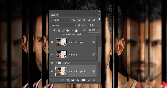 Photoshop制作超酷的多层次镜片叠影人像效果