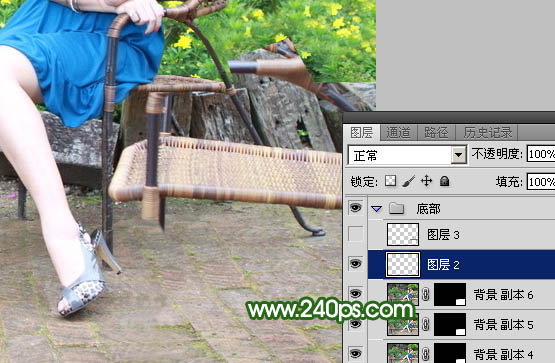 Photoshop快速去掉人物前面碍眼的椅子实例教程