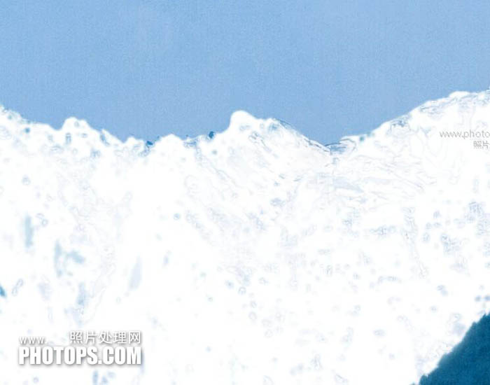 Photoshop利用魔棒工具为山峰图片加上厚厚的冰雪