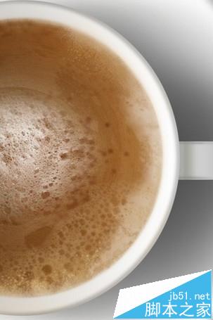 ps怎么绘制超写实的咖啡泡沫效果图?