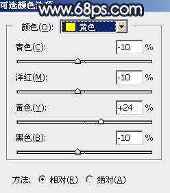 Photoshop调制出深秋暗蓝色树林中的人物图片