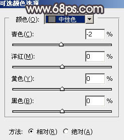 Photoshop调出暗调深秋色树林路边的人物图片