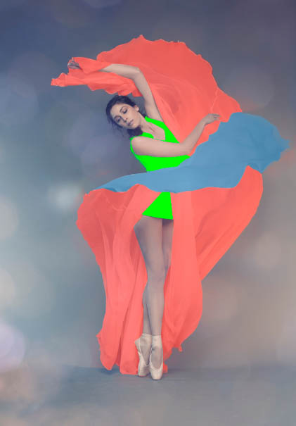 Photoshop将美女白裙制作成动感牛奶喷溅效果裙子