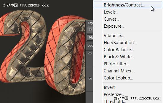 photoshop利用3D工具制作质感突出的古金属立体字2014