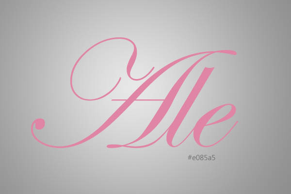 Photoshop打造梦幻的粉色水晶字