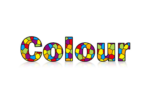 Photoshop打造非常可爱的彩色色块字