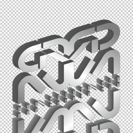 PS与Ai结合打造超酷的灰色金属质感立体字