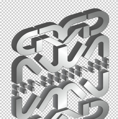 PS与Ai结合打造超酷的灰色金属质感立体字