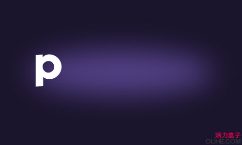 Photoshop 星光装饰的紫色水晶字