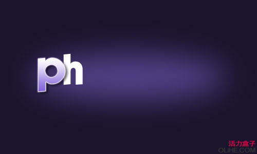 Photoshop 星光装饰的紫色水晶字