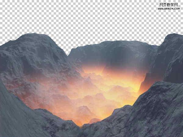 Photoshop 逼真的火山岩浆字效果