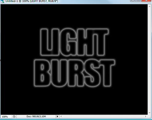 Photoshop 打造超酷的放射字效果
