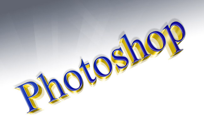Photoshop教程:快速制作立体字