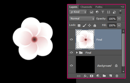 Photoshop制作桃花装饰的春季spring艺术字教程