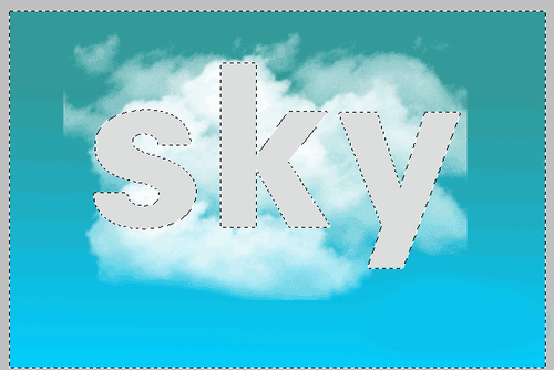 PS制作漂亮的云朵字体