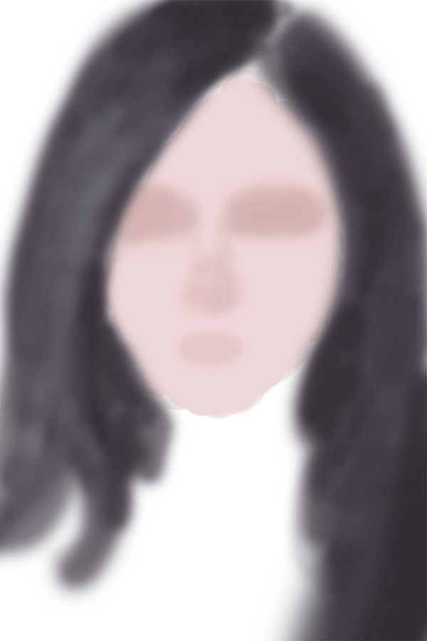 PS鼠绘教程：临摹漂亮长发女生头像照片
