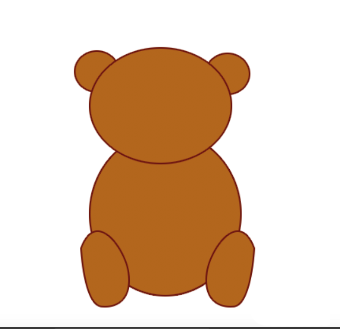 ps怎么手绘一只可爱的棕色小熊?