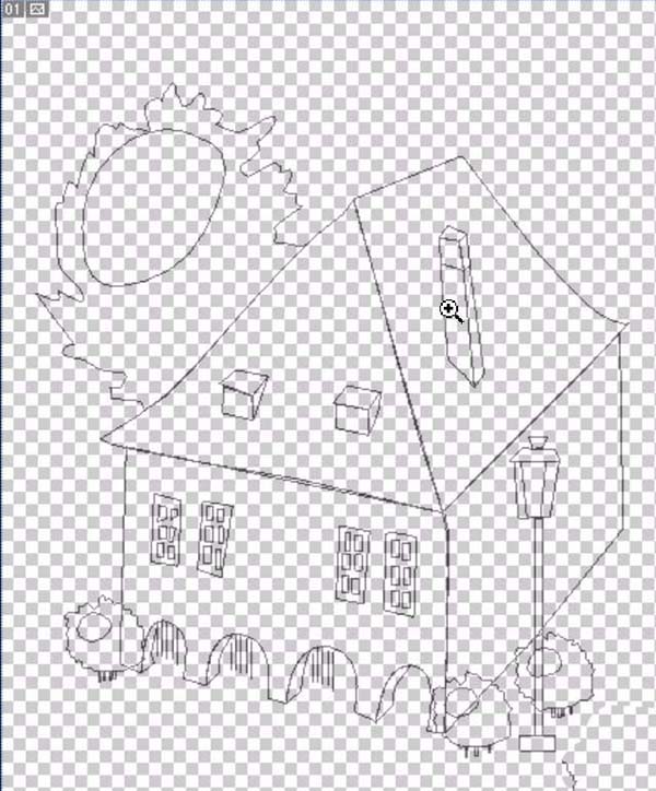 ps怎么画房屋图并上色? ps绘制卡通房的教程