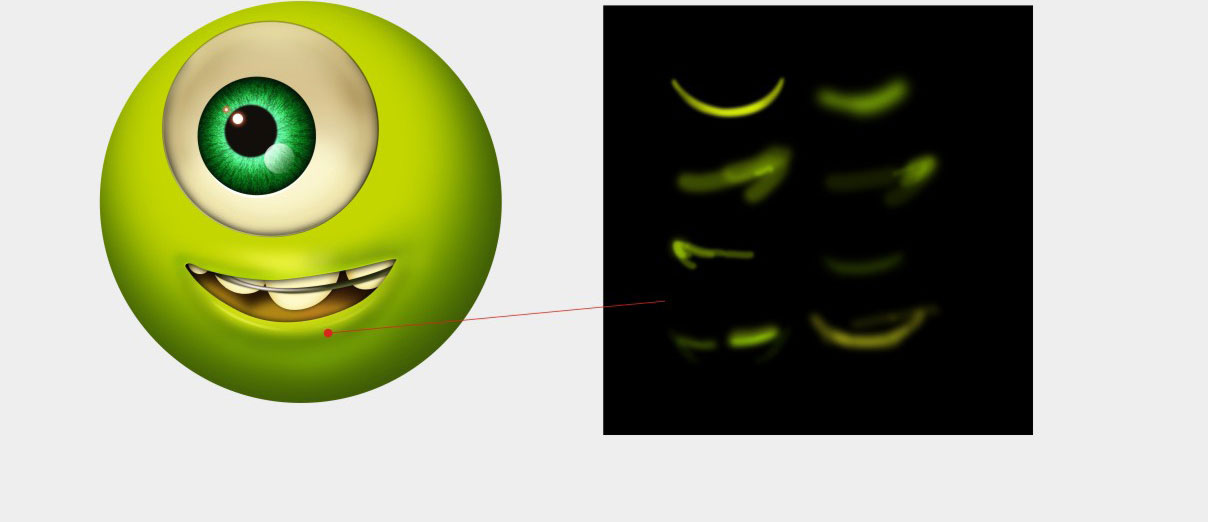 Photoshop如何鼠绘一只萌萌的绿绿的大眼怪？