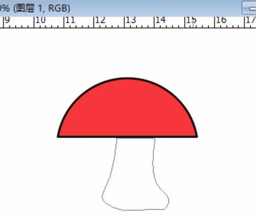 PS怎么绘制一个简单可爱的卡通蘑菇人?