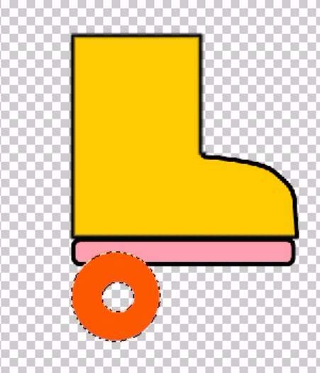 PS怎么绘制一个溜冰鞋的矢量图?
