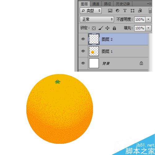ps绘制一个漂亮逼真的橙子
