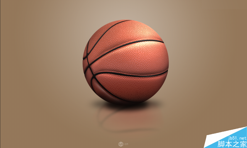 Photoshop绘制超逼真的立体篮球效果图